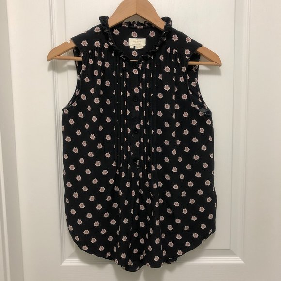 Kate Spade Floral Sleeveless Top - Size S - Picture 1 of 6
